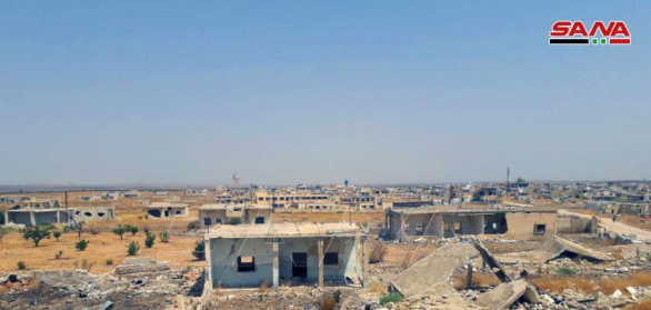 The village of Sukayk taken over by the Syrian army. 