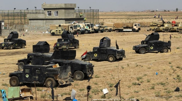 Vehicles of the Iraqi security forces operating in the third phase of Operation Will to Victory (Al-Sumaria, August 9, 2019)