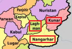 The provinces of Nangarhar, Kunar and Laghman (The Kabul Times, June 26, 2019) 