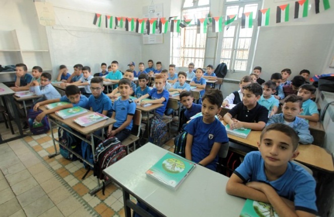 Premier jour d'école à Hébron (Page Facebook Shehab, 25 août 2019). 