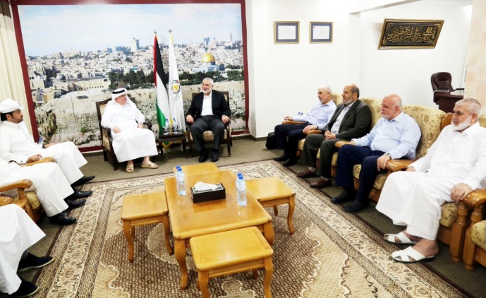 Rencontre entre les dirigeants du Hamas et Muhammad Al-Madi à Gaza (Compte Twitter de Safa, 25 octobre 2019)