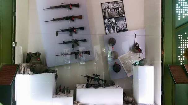 Exhibition of weapons seized from the IDF (Facebook)