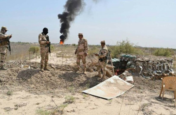 Iraqi security forces near an ISIS hideout in the Salah al-Din Province (Iraqi News Agency, December 9, 2019). 