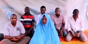 The six abductees as they appeared in a video released by the kidnappers after the abduction (RootsTV Nigeria, July 25, 2019).