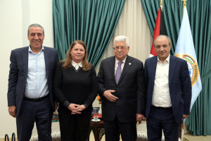 Mahmoud Abbas rencontre Fadua al-Barghouti (Wafa, 30 décembre 2019) 