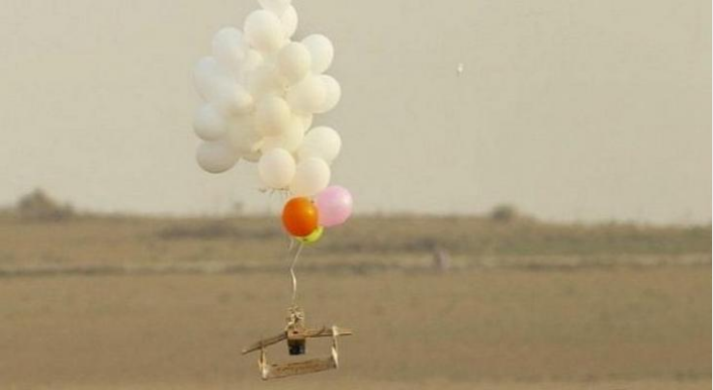 Launching EID balloons from the Gaza Strip into Israeli territory (Ghaza al-An, January 17, 2020).