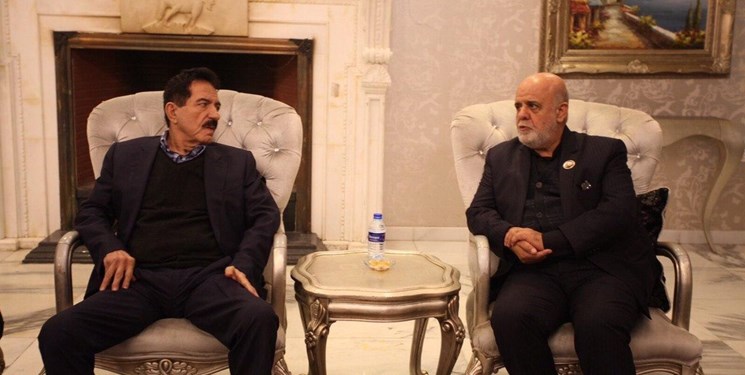 The meeting between the Iranian ambassador to Iraq with a senior official in the Kurdistan region of Iraq (Fars, January 14, 2020).