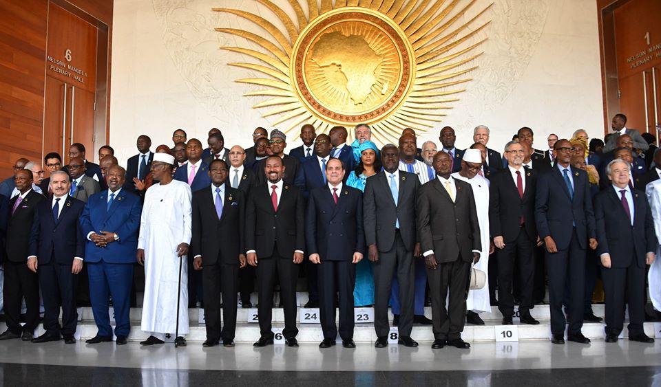 The African Union summit meeting (Facebook page of Muhammad Shtayyeh, February 9, 2020).