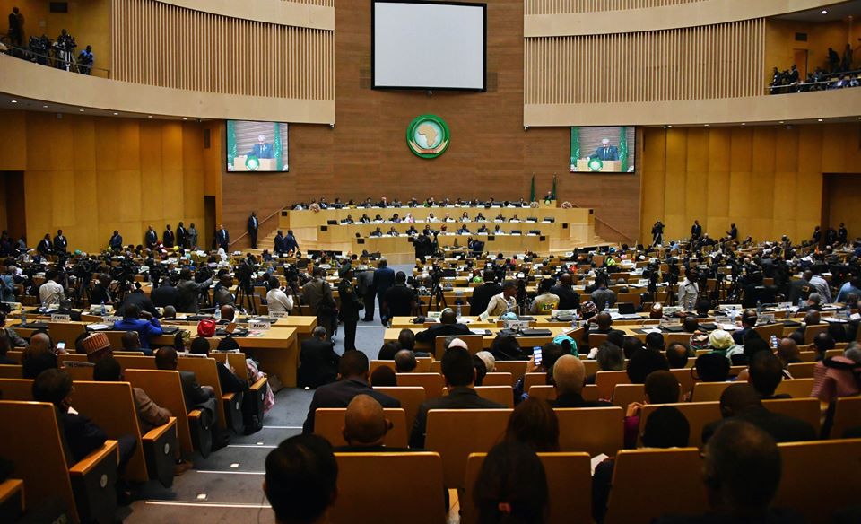 The African Union summit meeting (Facebook page of Muhammad Shtayyeh, February 9, 2020).