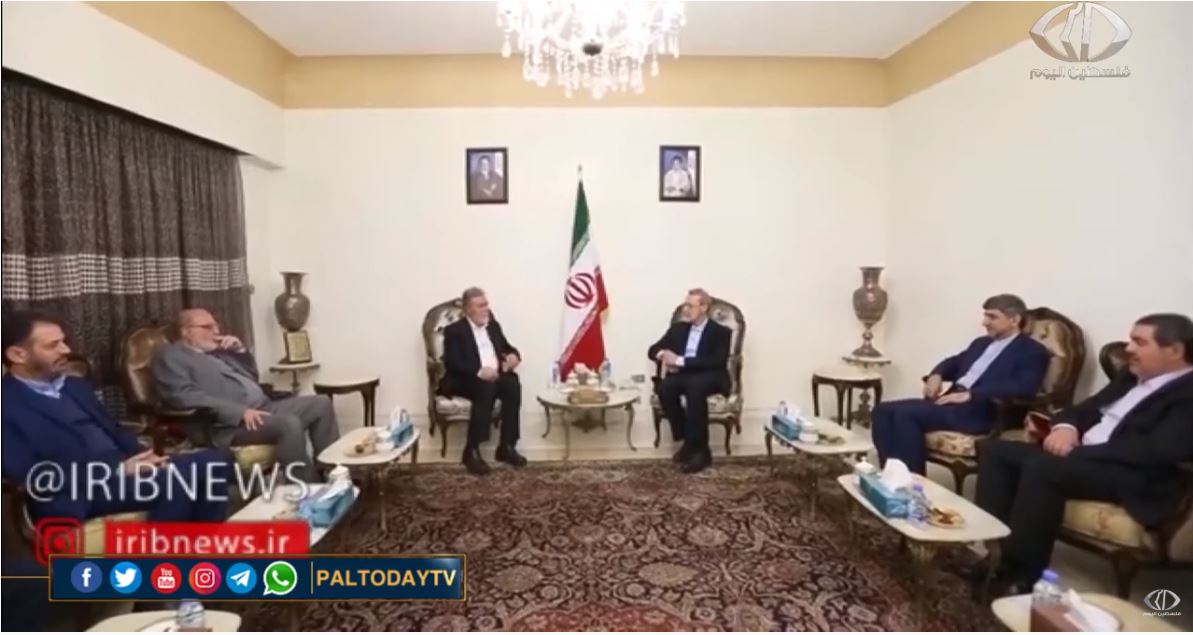 Larijani rencontre Ziyad al-Nakhalah à l'ambassade d'Iran au Liban (Chaîne Youtube Paltoday, 17 février 2020) 