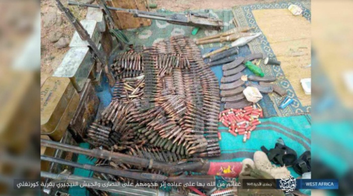 Nigerian army weapons and ammunition seized by ISIS (Telegram, February 20, 2020) 