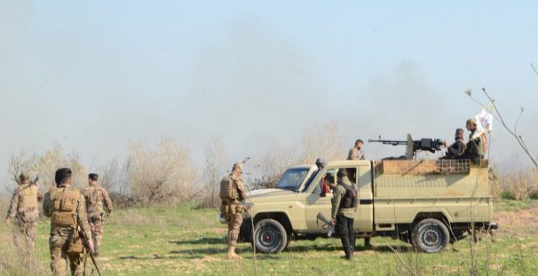 قوة من الحشد الشعبي أثناء عمليات البحث عن 