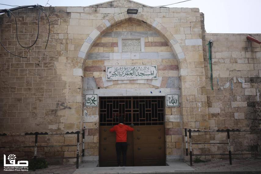 Closed, empty mosques in the Gaza Strip (Safa, March 27, 2020).