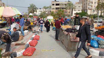 נקודות שיווק חדשות שפתחה עירית ח'אן יונס כדי למנוע התקהלות של אנשים 
(חשבון הטוויטר של העיתונאי חסן אצליח, 31 במרץ 2020)
