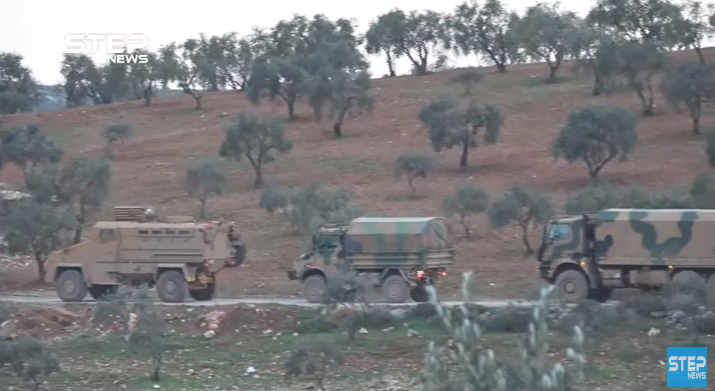 Turkish army convoy en route to the Idlib region (Khotwa, April 2, 2020)