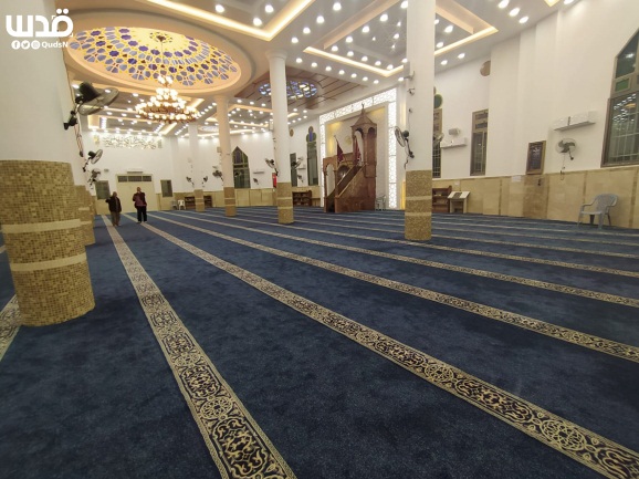 Empty mosque in Nablus during the month of Ramadan in accordance with instructions issued by the Palestinian government (QUDSN Facebook page, May 14, 2020)