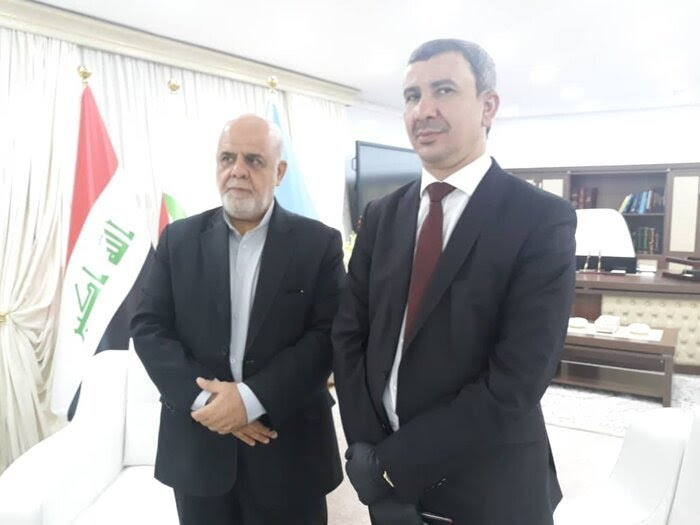 The meeting of the Iranian ambassador in Baghdad with the Iraqi minister of oil (IRNA, June 10, 2020)