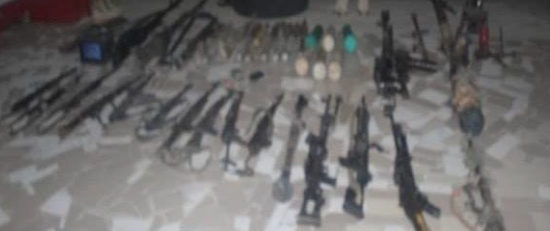 ISIS weapons seized by the Nigerian army in the city of Monguno (Nigerian army website, June 15, 2020). 