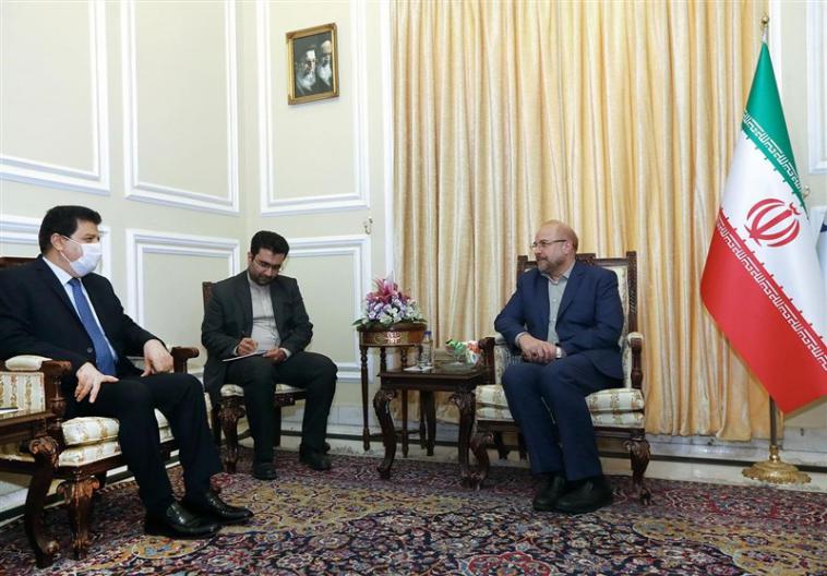 The meeting between the chairman of the Majlis with the Syrian ambassador to Tehran (Tasnim, June 22, 2020)