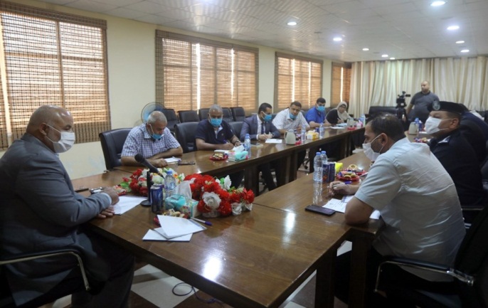 Meeting of the team for the struggle against COVID-19 discussing the arrangements for the entrance of Palestinians (website of the Gaza Strip Interior Ministry, July 2, 2020)