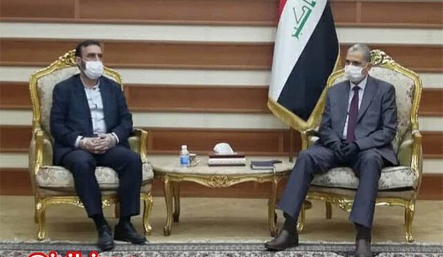 The meeting between the Iranian military attache to Baghdad with the Iraqi minister of interior (Mehr, July 27, 2020).