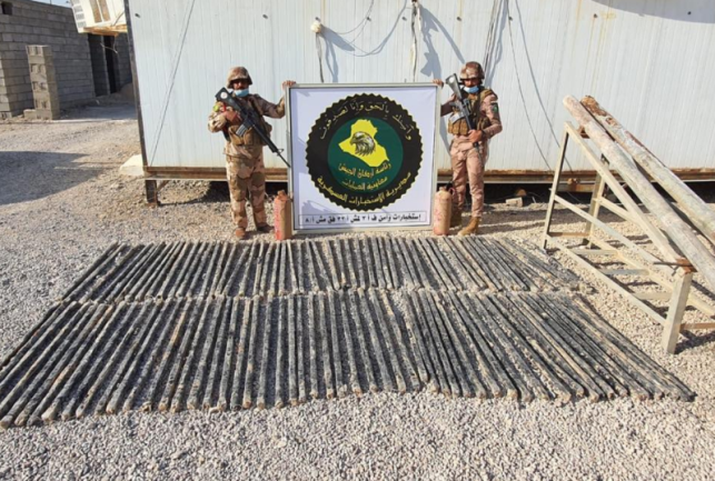 IEDs and explosives found in Al-Qaim (Facebook page of the Iraqi Defense Ministry, September 6, 2020)