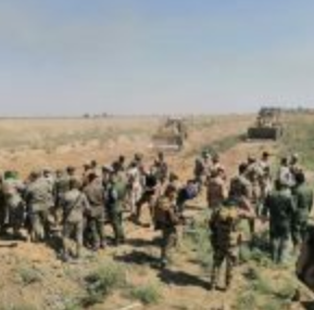 A force of the Popular Mobilization and the Iraqi army during an operation against ISIS south of Mosul (al-hashed.net, September 19, 2020)