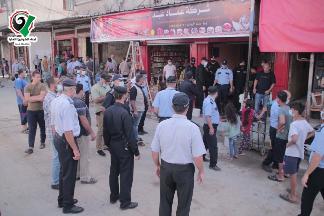 The market in the al-Shati refugee camp reopened on October 11, 2020 (Facebook page of the Covid-19 emergency committee in the Gaza district, October 11, 2020).