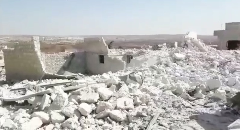 La maison de Qutaiba al-Barsha qui a été démolie par HTS (Khotwa, 11 octobre 2020)