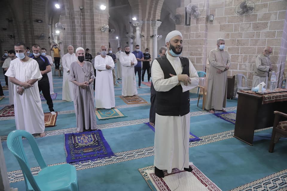 Prayers in the mosques renewed (Facebook page of the Covid-19 emergency committee in the Gaza district, October 18, 2020)