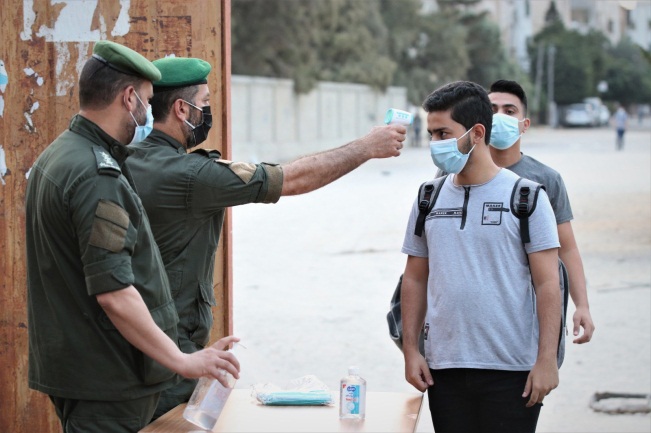 National security officers to go schools to instruct students about Covid-19 (ministry of health in Gaza website, October 15, 2020)