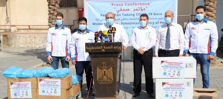 Delivery of medical equipment from Malaysia (website of the ministry of health in Gaza, October 25, 2020).