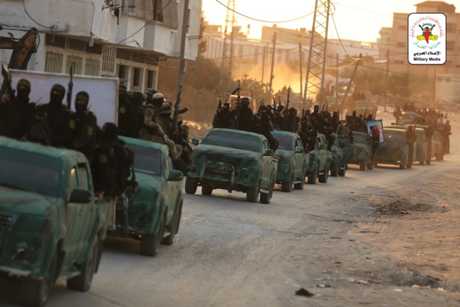 The Jerusalem Brigades' military display in Gaza (Jerusalem Brigades website, November 12, 2020).