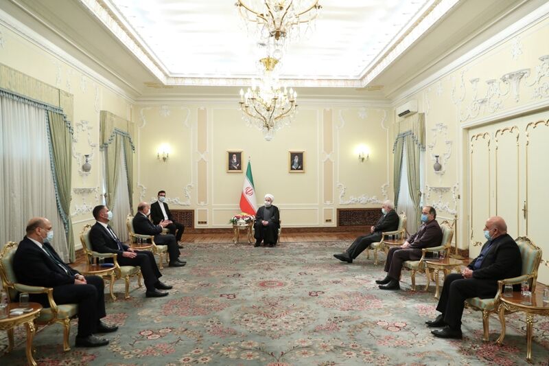 The meeting between President Rouhani and the Iraqi minister of foreign affairs (IRNA, February 3, 2020).