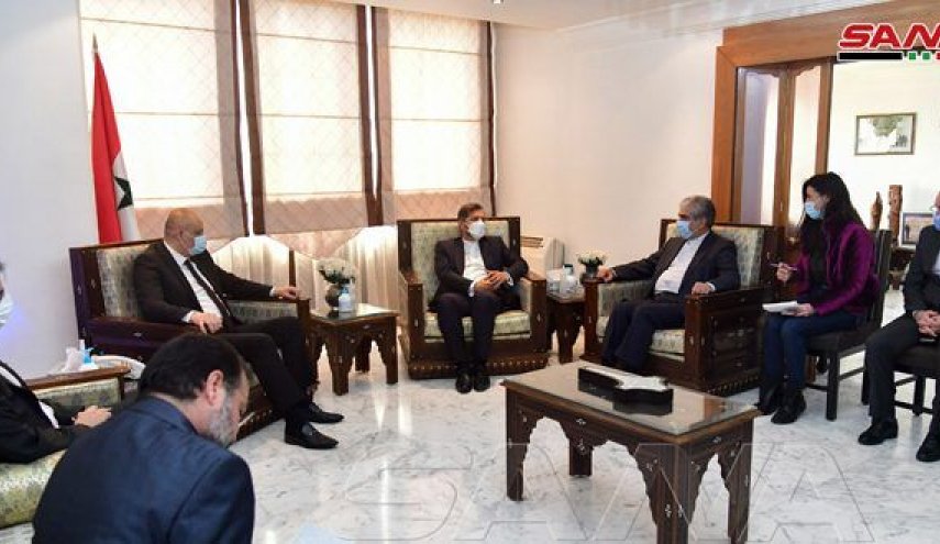 The meeting of the spokesman of the Iranian Ministry of Foreign Affairs with the Syrian minister of information (SANA, February 25, 2021)