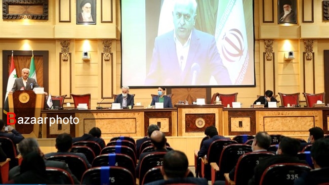 The conference examining ways to expand trade between Iran and Syria (Tahlil Bazaar, March 1, 2021)