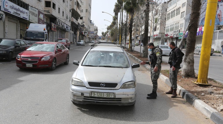 פריסת מחסומים בחברון (ופא, 15 במרץ 2021)