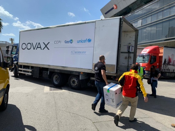 Vaccines prepared for transport through Israel to the PA (Facebook page of the ministry of health in Ramallah, March 17, 2021). 