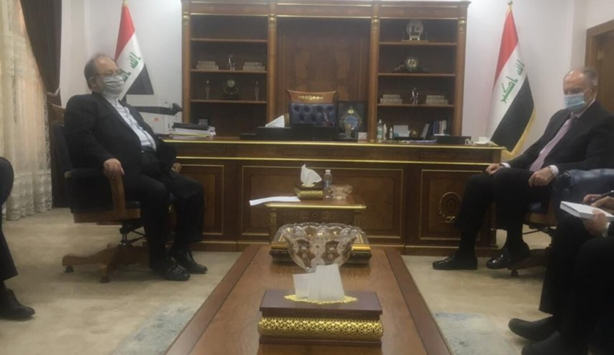 The meeting between the Iraqi minister of finance and Iranian minister of labor and welfare. Source: IRNA, April 11