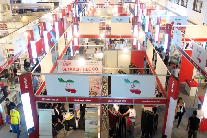 The Iranian booth in the 60th International Trade Fair held in Damascus in September 2018. (IRNA, September 2, 2018)