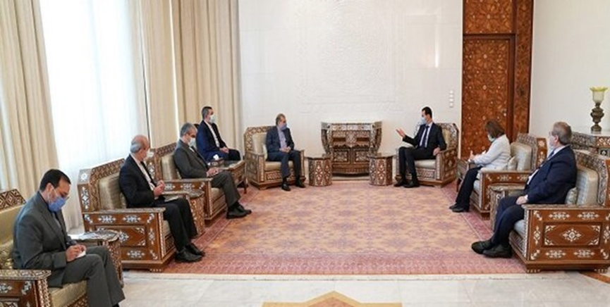 The meeting between President Assad and the senior adviser to the Iranian minister of foreign affairs. (Fars, June 28)