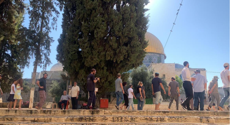 The Palestinian media gave extensive coverage to the entrance of Jewish visitors on the Temple Mount (Wafa, July 18, 2021).