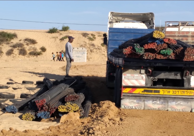 תחילת העבודות להקמת בית החולים ברפיח (חשבון הטוויטר של חסן אצליח, 20 באוקטובר 2021) 