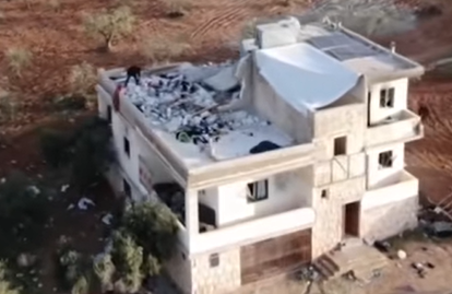 The building where ISIS’s leader lived (SyriaTV, February 3, 2022)