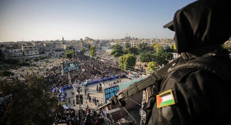 The rally in Gaza City (PIJ website, August 25, 2022).