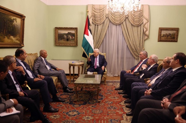 Mahmoud Abbas meets with the Arab League secretary general (Wafa, September 5, 2022).