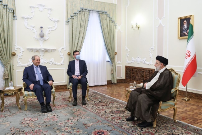 Ebrahim Raisi and Faisal Mekdad meeting (IRNA, November 2)