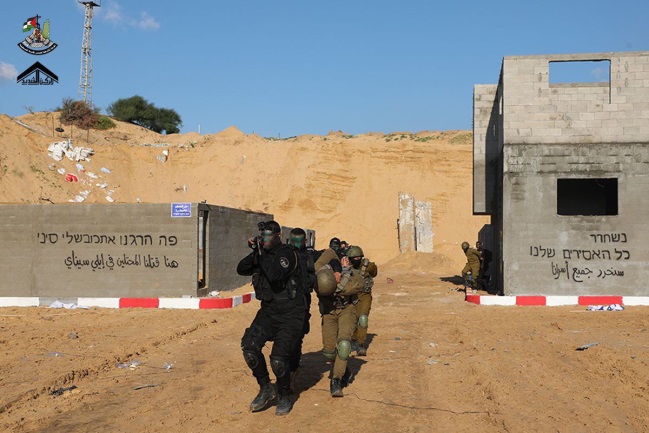 תרחיש המדמה חטיפת חיילי צה"ל במהלך התרגיל (ערוץ הטלגרם של חדר המבצעים המשותף, 28 בדצמבר 2022) 