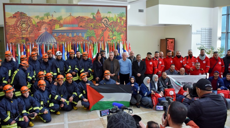 המשלחת הפלסטינית טרם צאתה (חשבון הטוויטר של משרד החוץ הפלסטיני, 9 בפברואר 2023). 