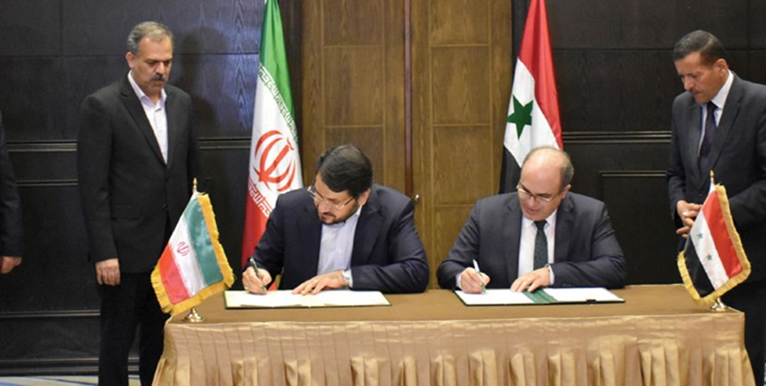 Signing the agreement for Iranian-Syrian economic and transportation cooperation (Fars, April 27, 2023).